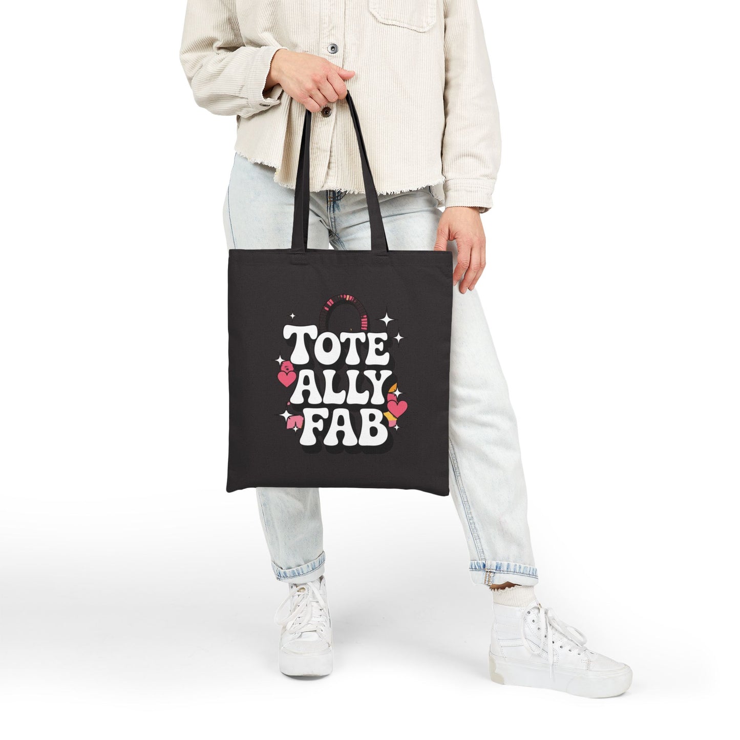 Tote Bag - Toteally Fab Canvas Bag for Everyday Use, Reusable Shopping Bag, Gift for Her, Fun & Trendy Accessory