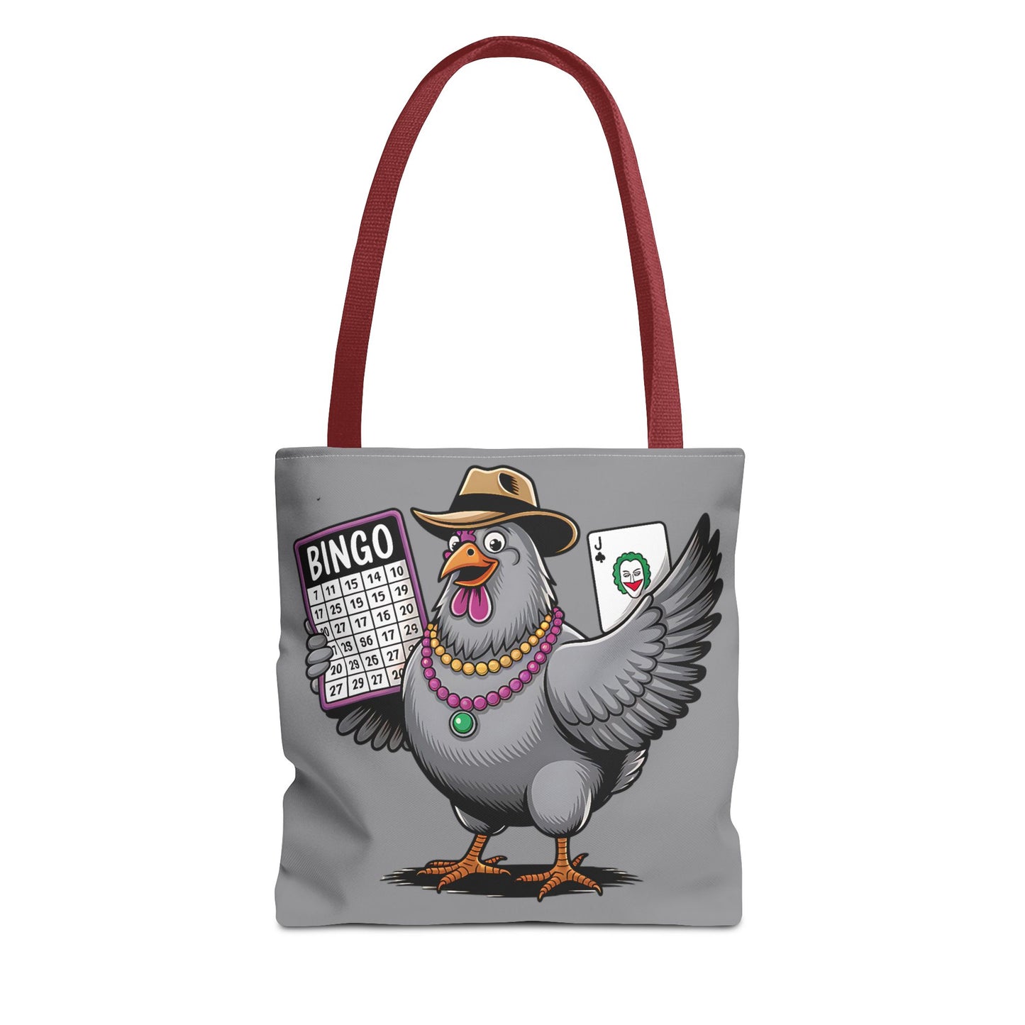 Bingo Pigeon Tote Bag | Fun Game Night Accessory, Beach Bag, Casual Everyday Bag, Gift for Gamers, Quirky Animal Tote