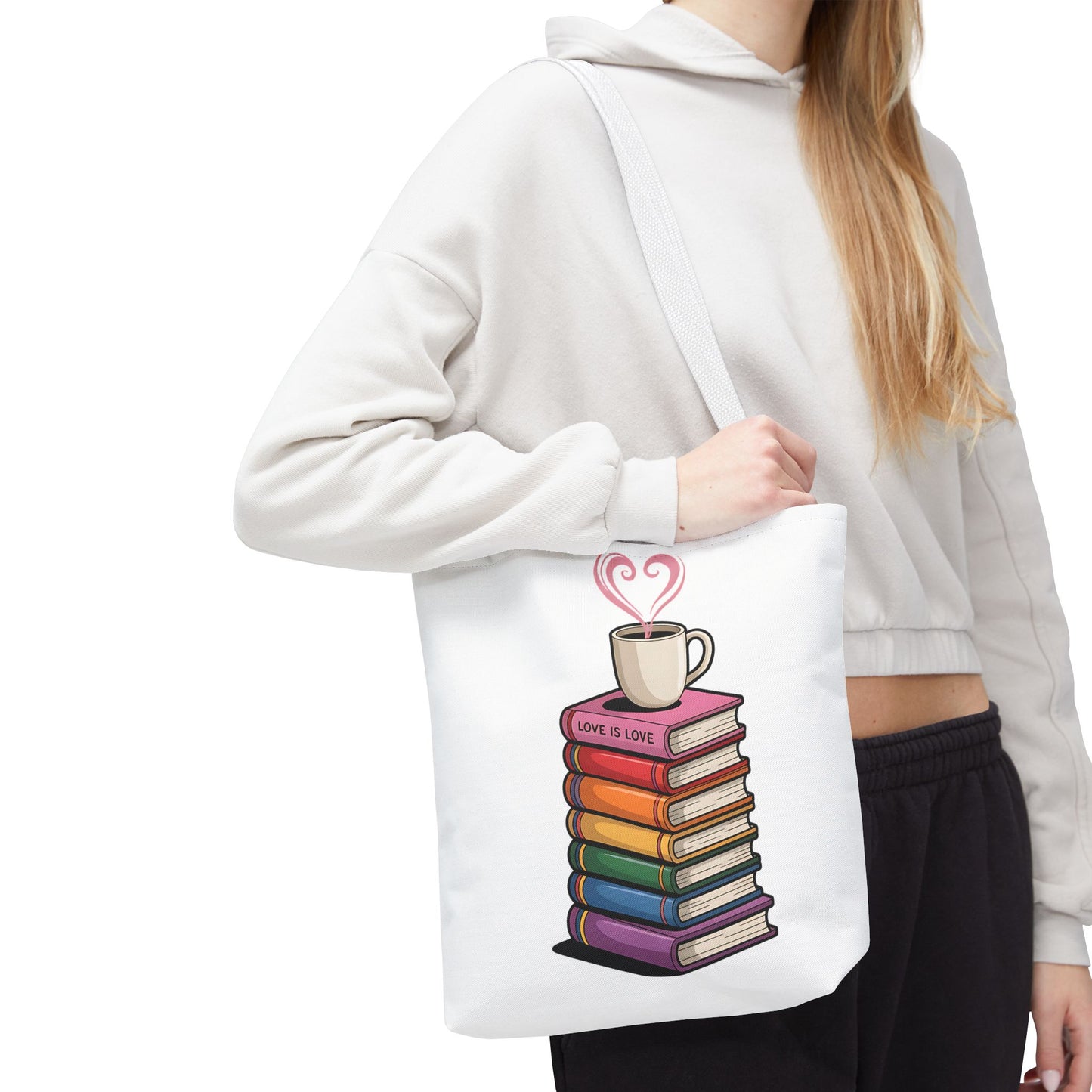 Love is Love Book Tote Bag - Cute Literary Design for Book Lovers