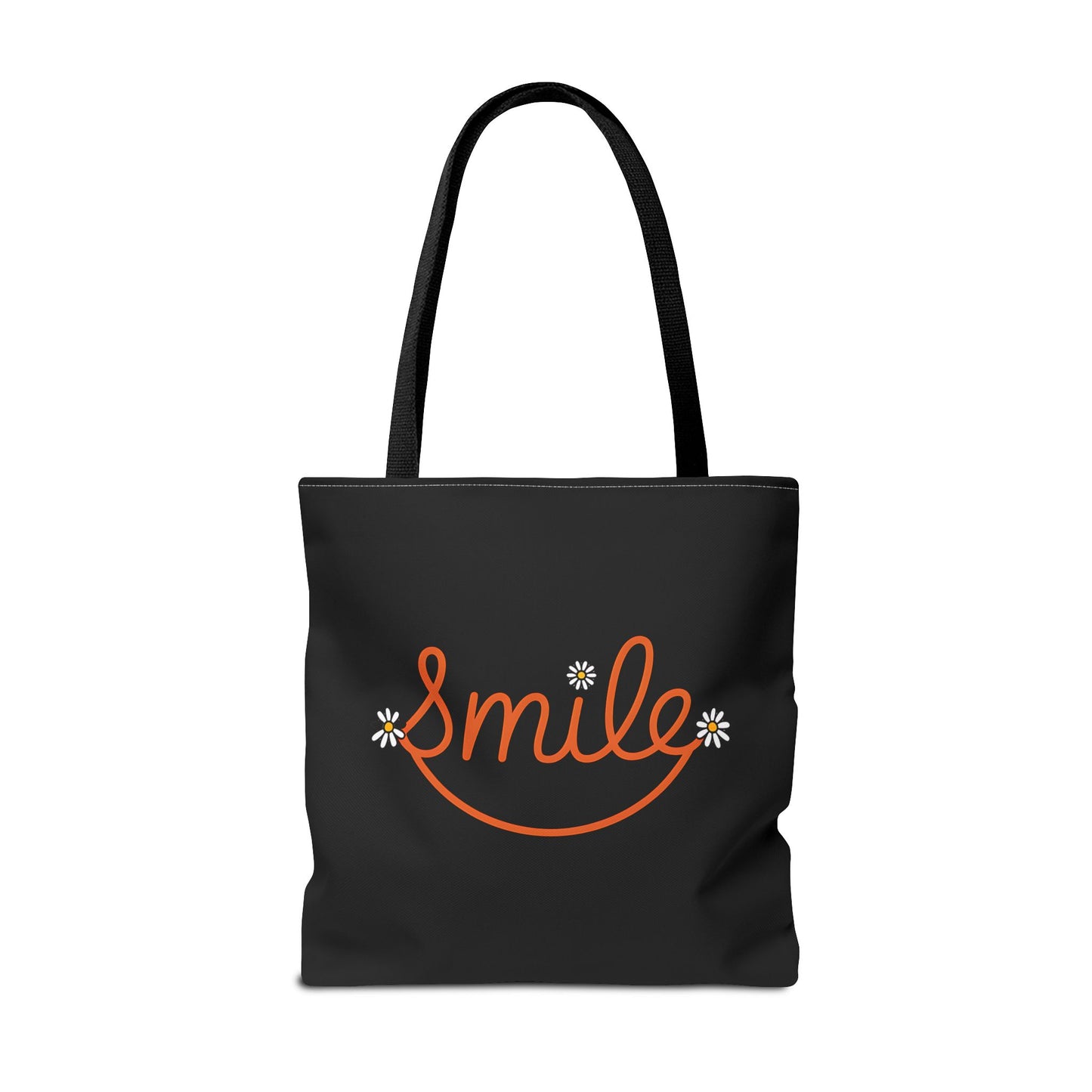 Smile Tote Bag - Cheerful Floral Design for Everyday Use