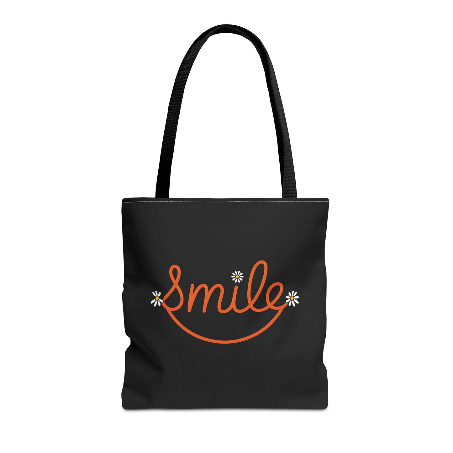 Smile Tote Bag - Cheerful Floral Design for Everyday Use