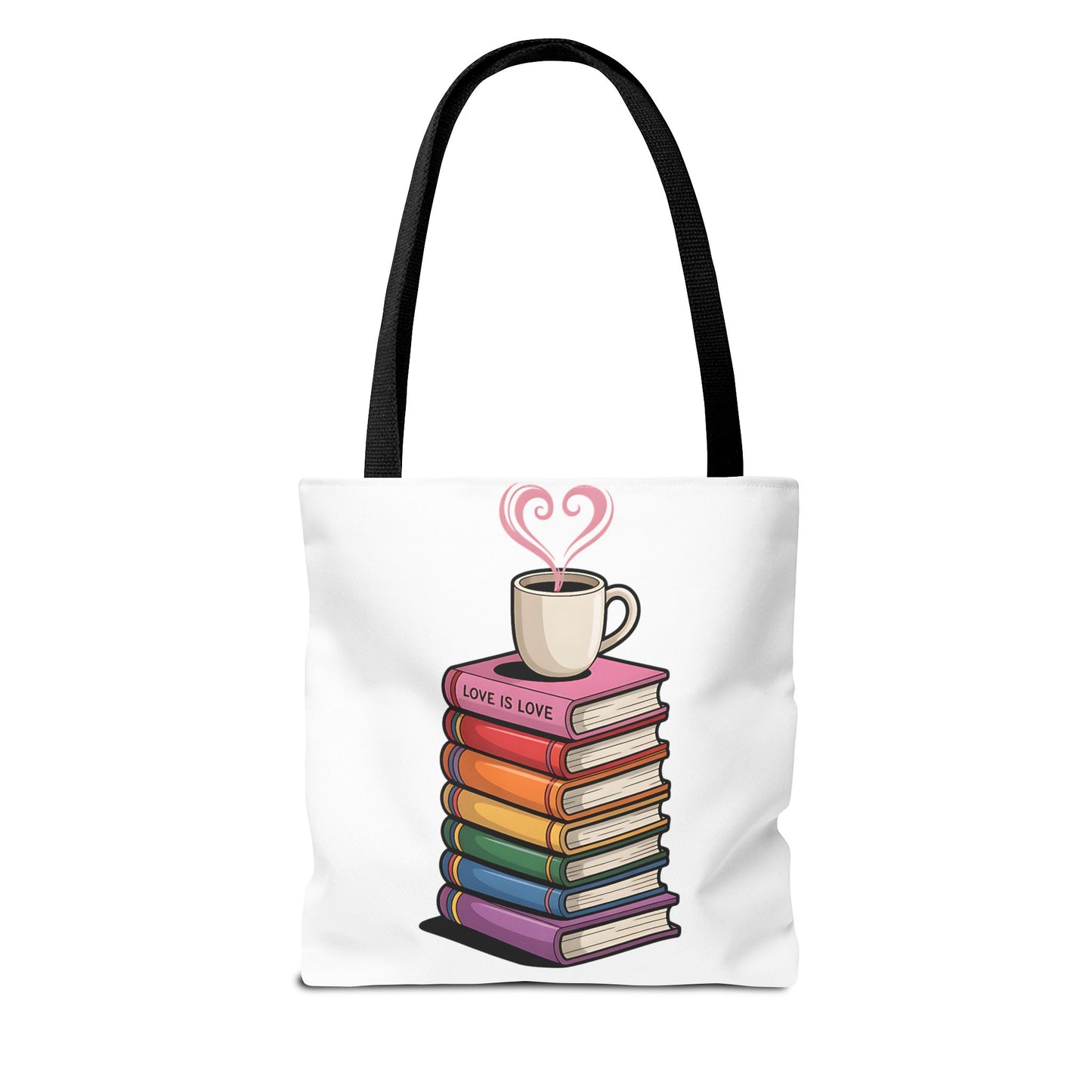 Love is Love Book Tote Bag - Cute Literary Design for Book Lovers