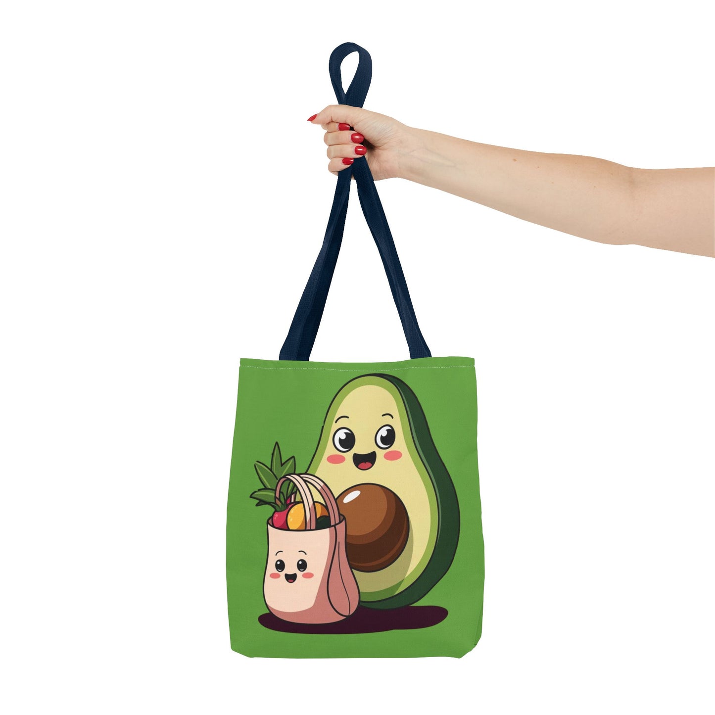 Cute Avocado Tote Bag, Eco-Friendly Shopping, Gift for Foodies, Farmers Market, Fun and Quirky