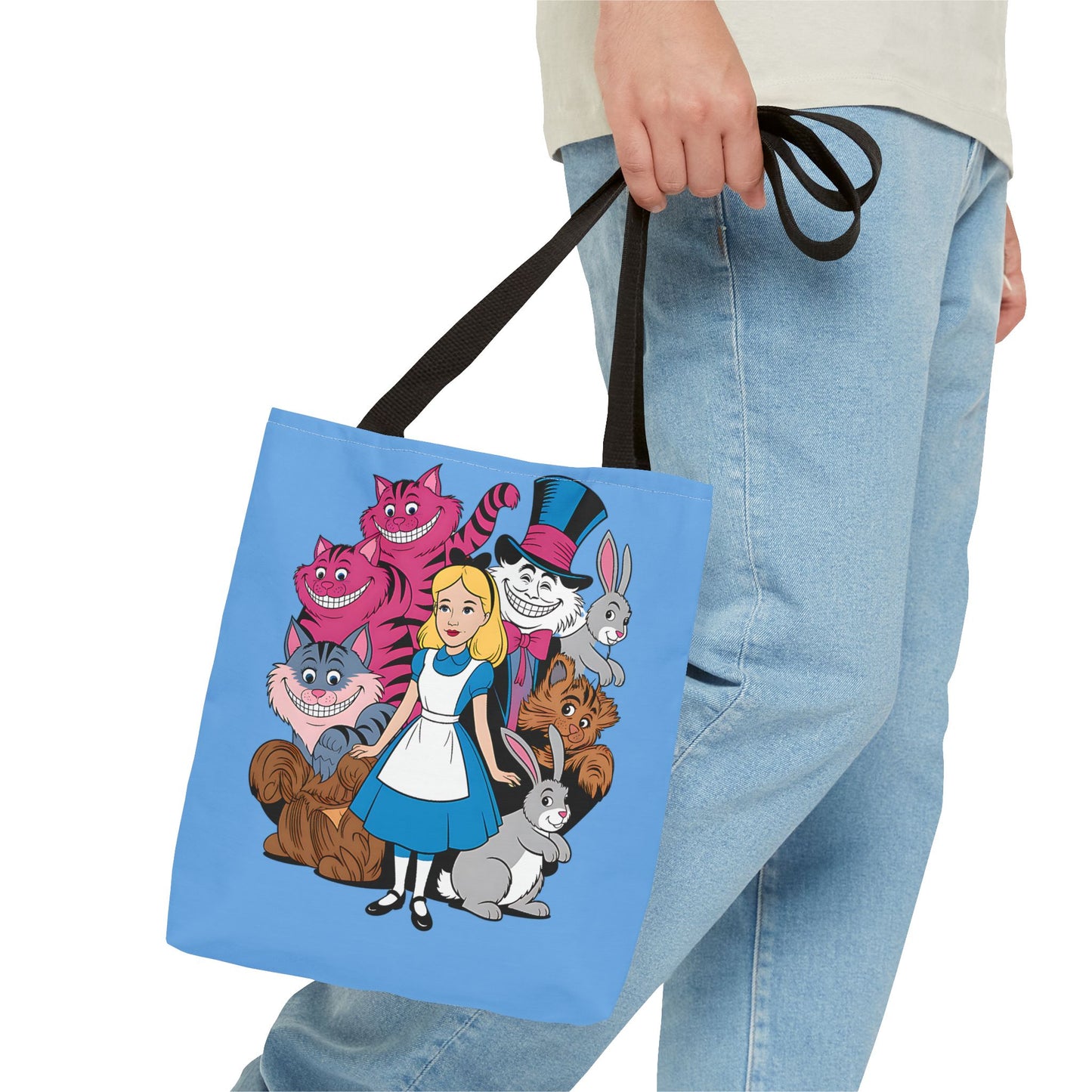 Charming Wonderland Tote Bag | Alice in Wonderland AOP | Fun Gift, Eco-Friendly, Movie Lover, Unique Accessory, Quirky Shopping Bag