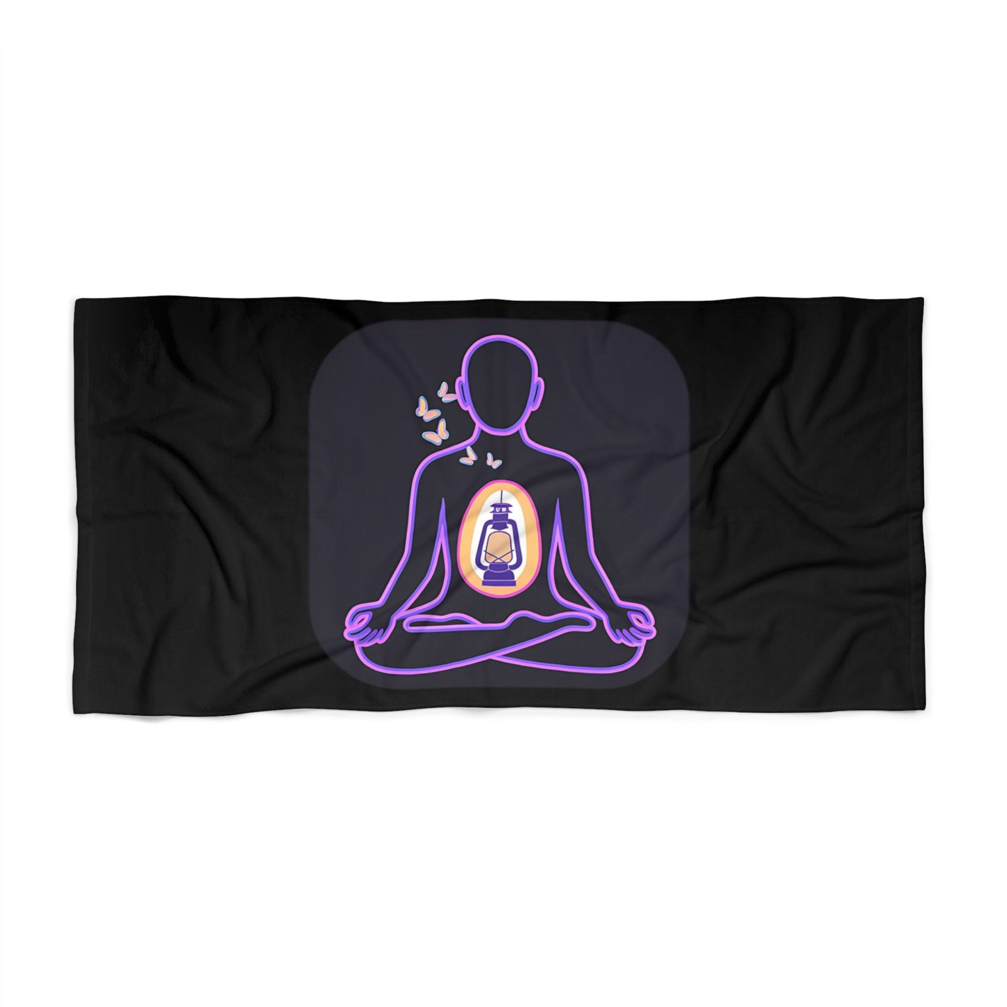 Meditation Beach Towel, Relaxing Towel for Yoga, Zen Vibes Towel, Perfect for Summer, Gift for Mindfulness