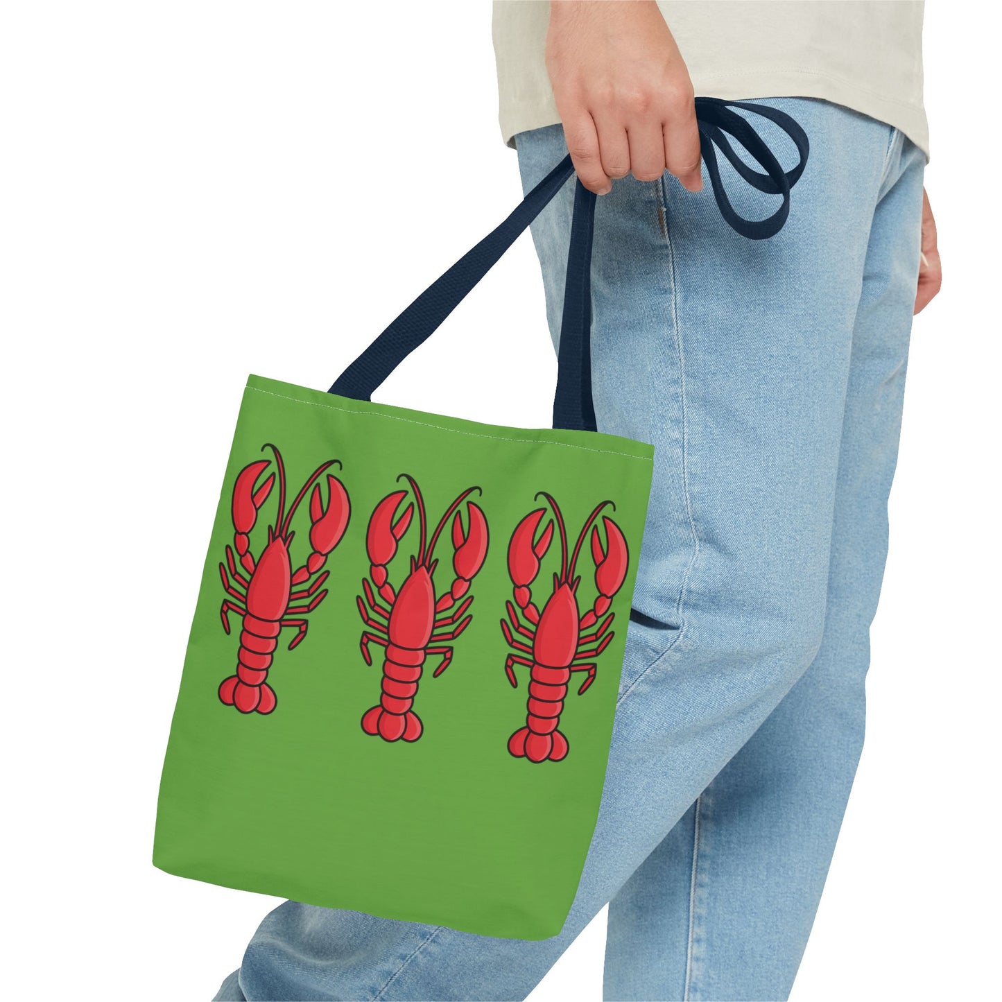 Lobster Print Tote Bag, Beach Bag, Summer Accessory, Gift for Seafood Lovers, Fun Shopping Tote, Lobster Lover Gift