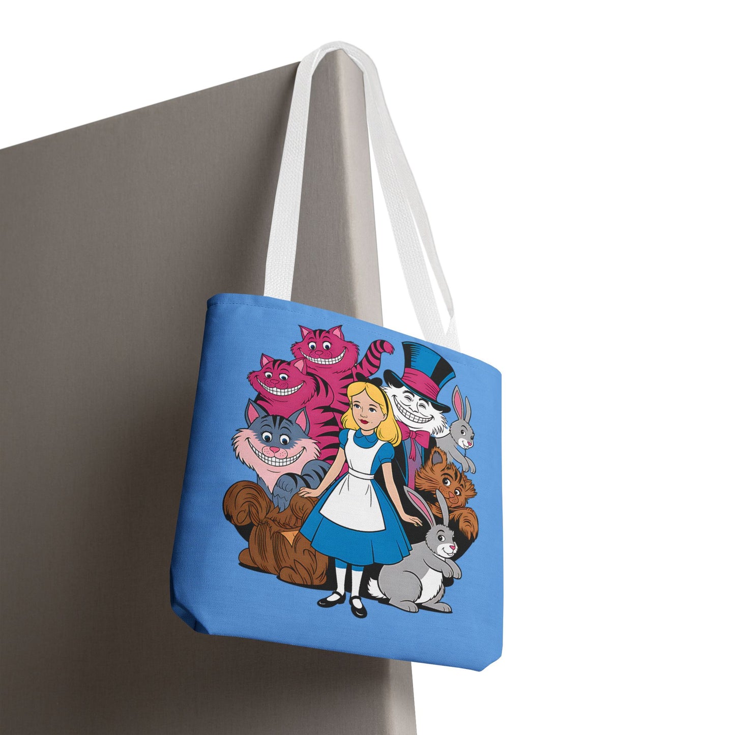 Charming Wonderland Tote Bag | Alice in Wonderland AOP | Fun Gift, Eco-Friendly, Movie Lover, Unique Accessory, Quirky Shopping Bag