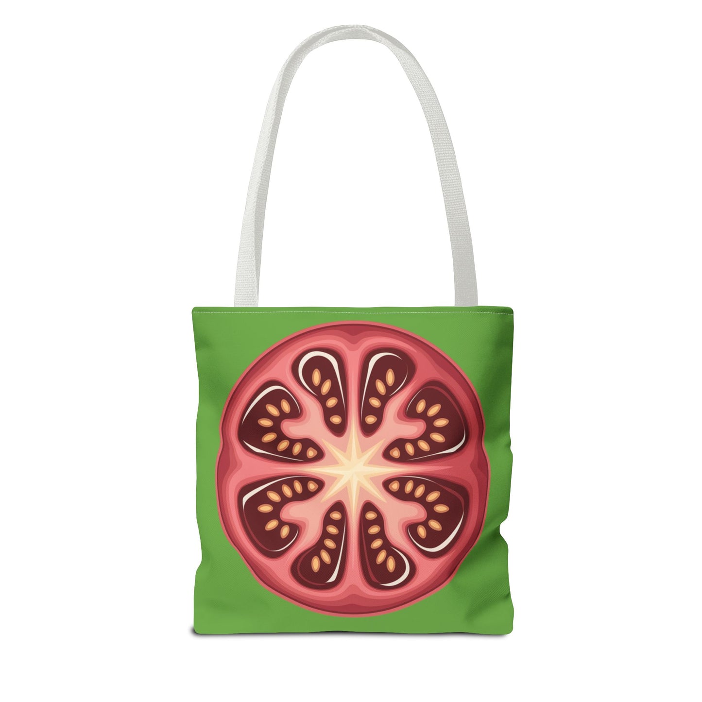 Vibrant Tomato Pattern Tote Bag - Grocery Bag, Reusable Shopping Bag, Eco-Friendly Tote, Farmhouse Decor, Gift for Gardeners