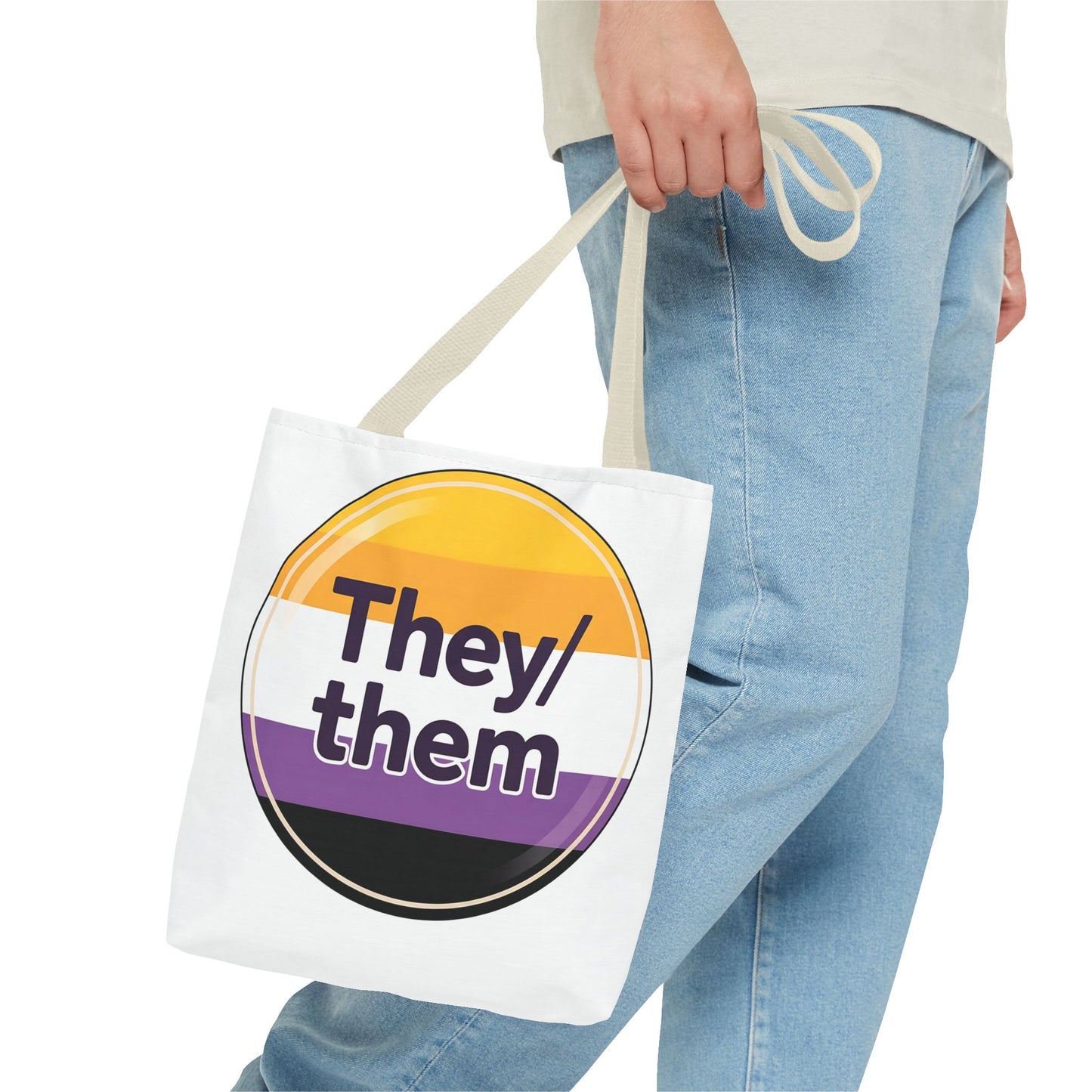 They/Them Pride Tote Bag - Inclusive Statement Accessory