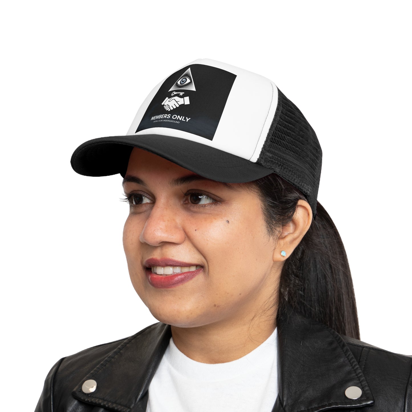 Exclusive Mesh Cap - 'Members Only' Design - Fashionable Trucker Hat