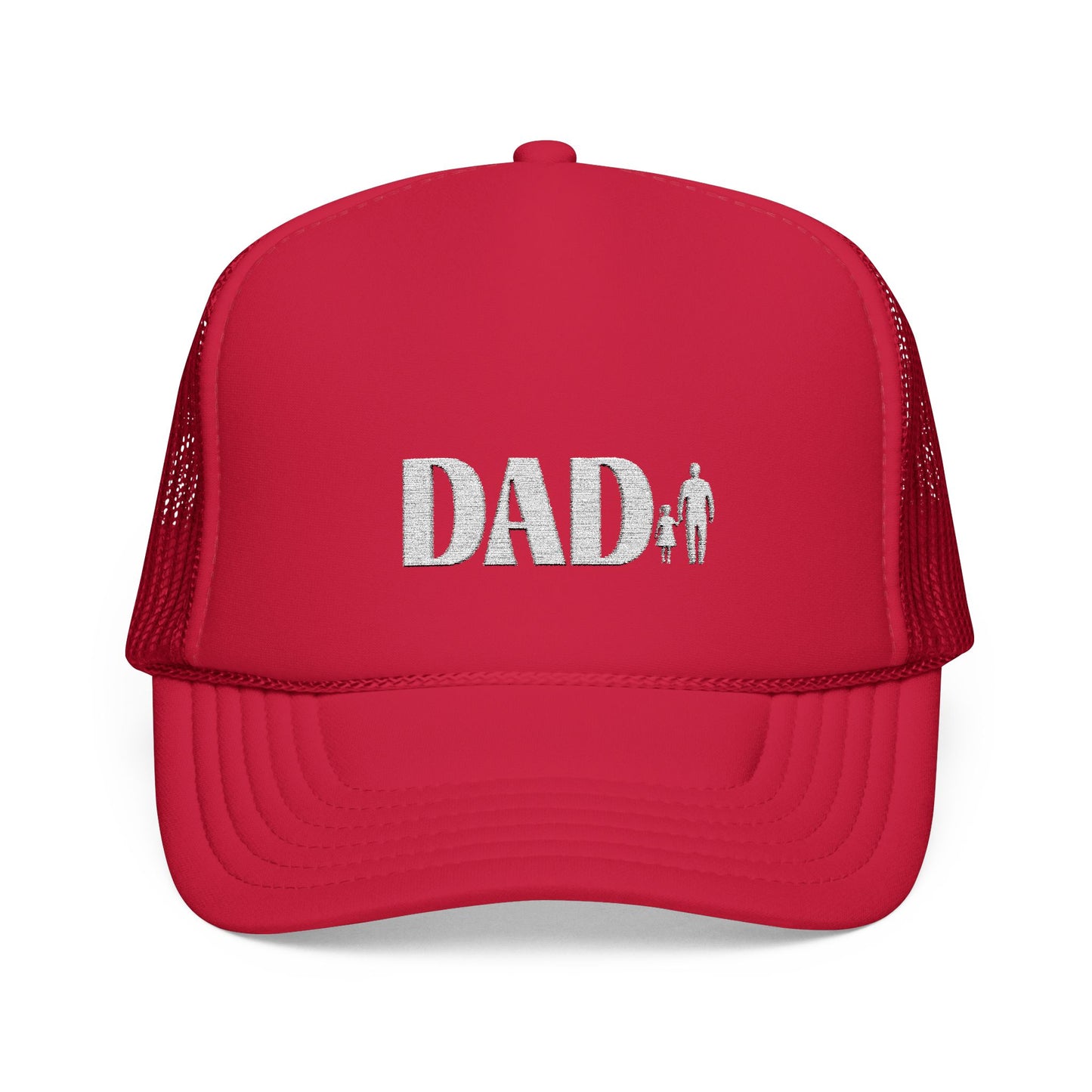 Embroidered Dad Foam Trucker Hat - Perfect Gift for Father's Day