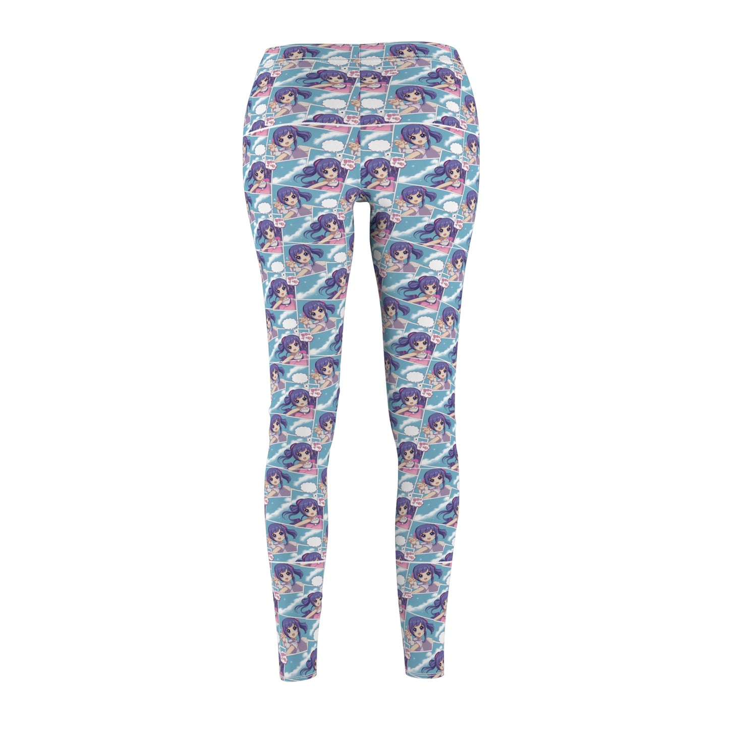 Vibrant Women's Casual Leggings with Whimsical Design