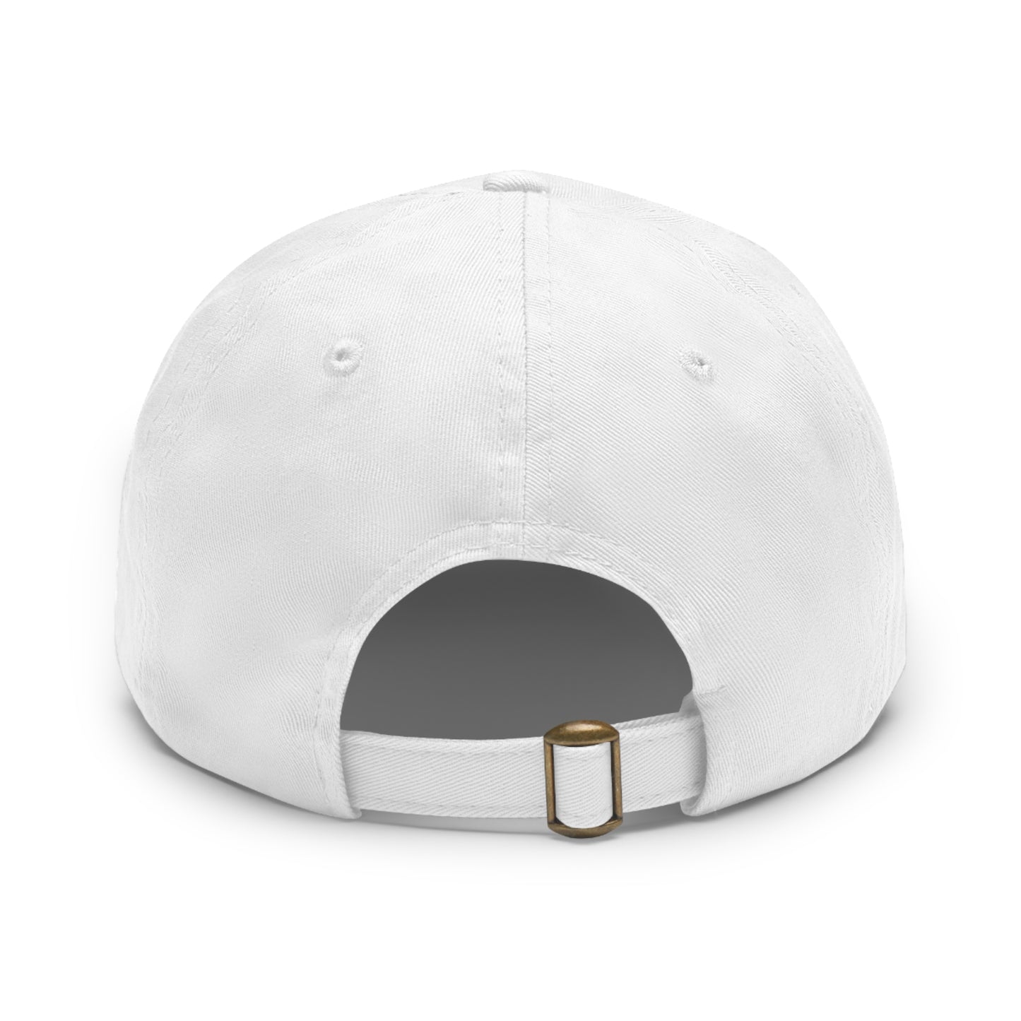Custom Round Leather Patch Dad Hat for Casual Style