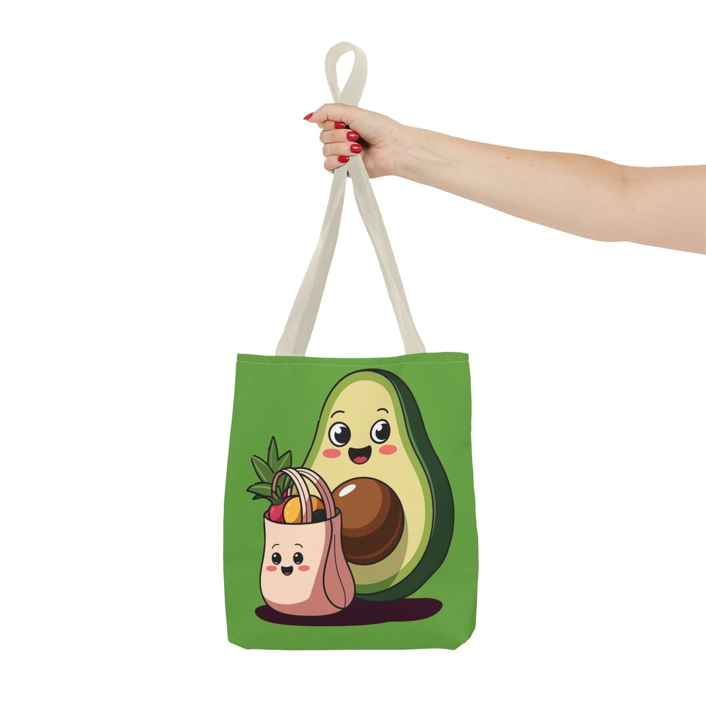 Cute Avocado Tote Bag, Eco-Friendly Shopping, Gift for Foodies, Farmers Market, Fun and Quirky