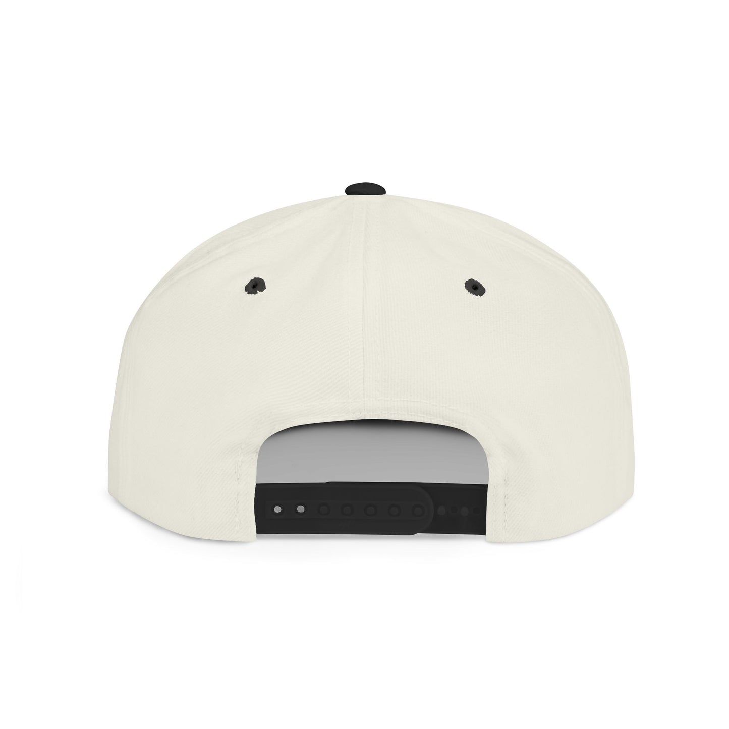 Lotus Flower Flat Bill Snapback Cap - Stylish & Versatile