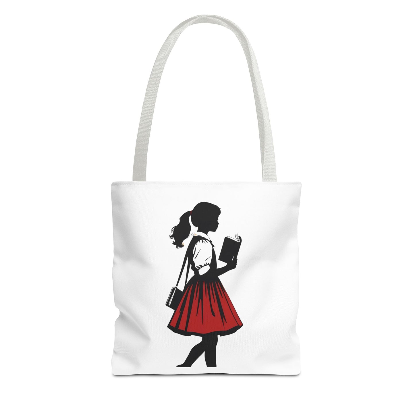 Chic Literary Tote Bag, Stylish Book Tote, Girly Eco-Friendly Bag, Feminine Reusable Shopper, Perfect Gift for Book Lovers