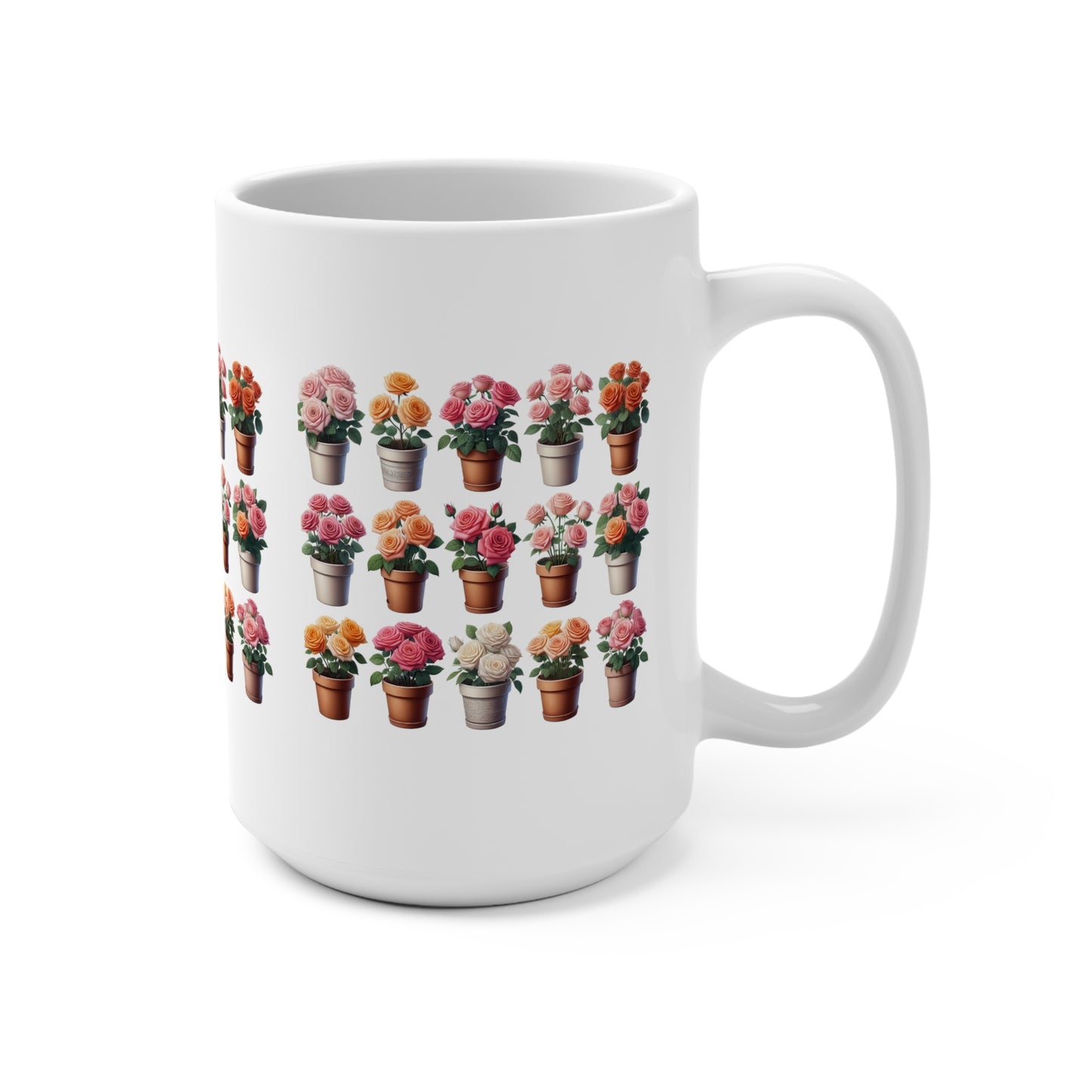 Floral Garden 15oz Mug - Perfect Gift for Plant Lovers