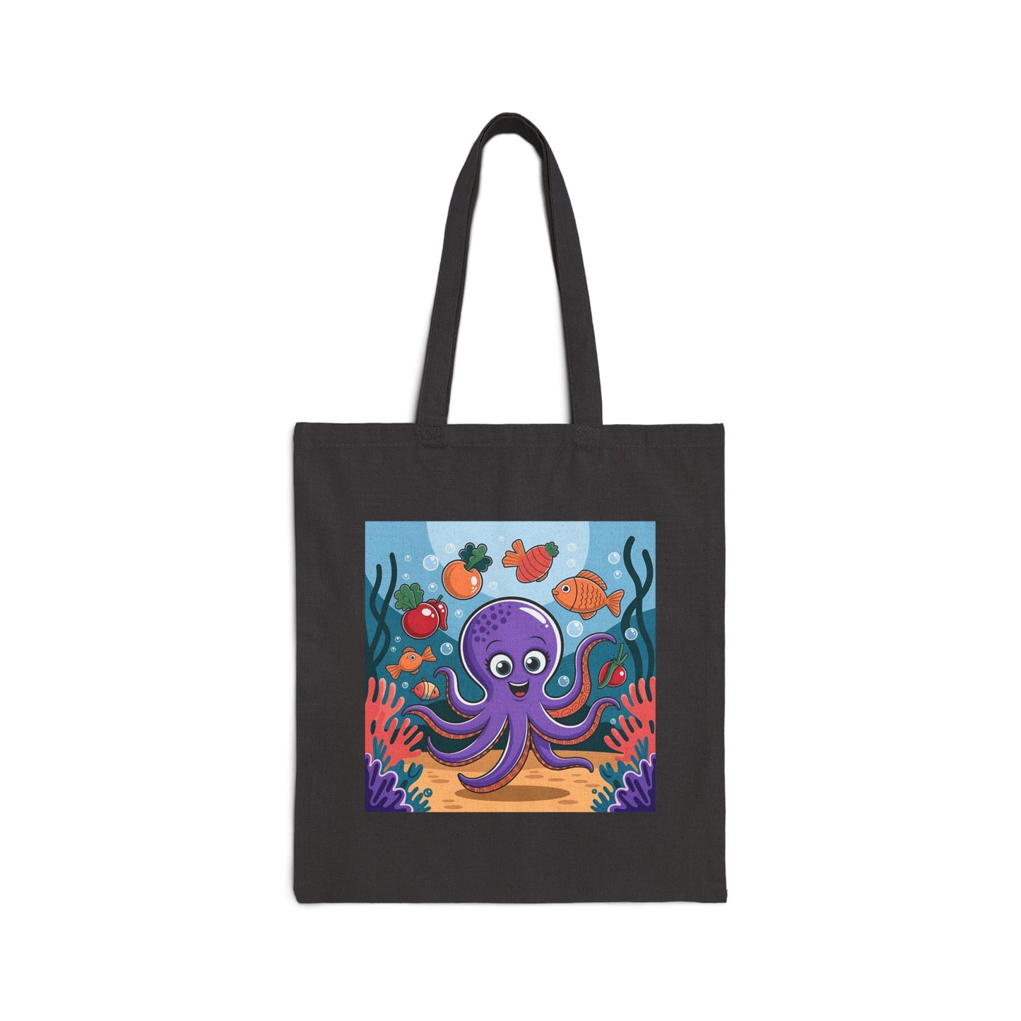 Cute Octopus Tote Bag, Eco-Friendly Shopping Bag, Beach Bag, Gift for Ocean Lovers, Reusable Canvas Tote, Fun Marine Life Art