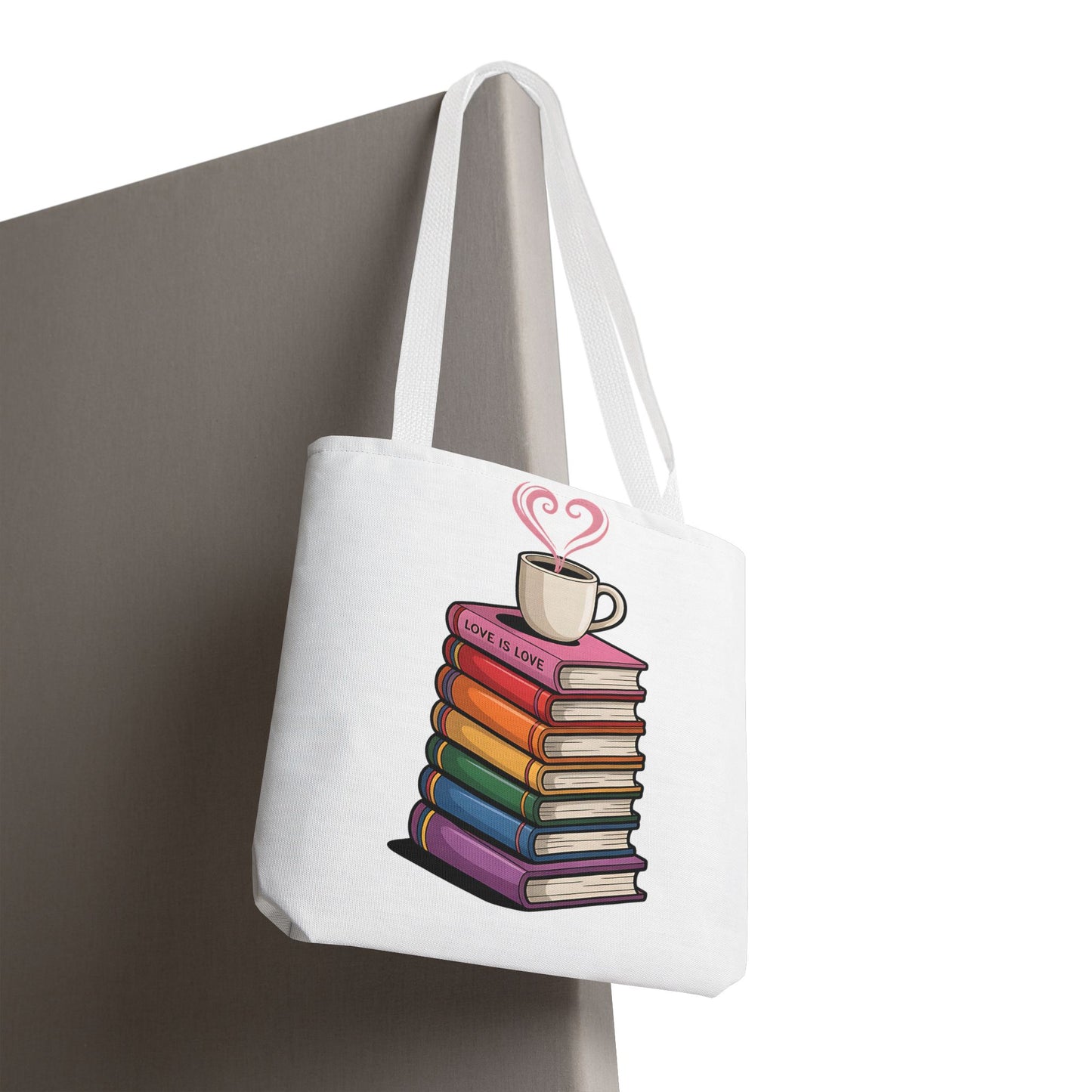 Love is Love Book Tote Bag - Cute Literary Design for Book Lovers