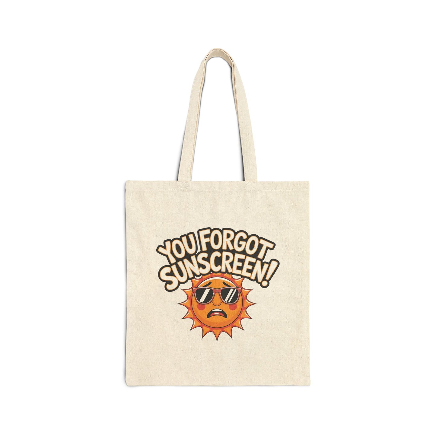 Funny Sunscreen Reminder Tote Bag, Eco-Friendly Shopping Bag, Summer Essential, Beach Bag, Gift for Sun Lovers