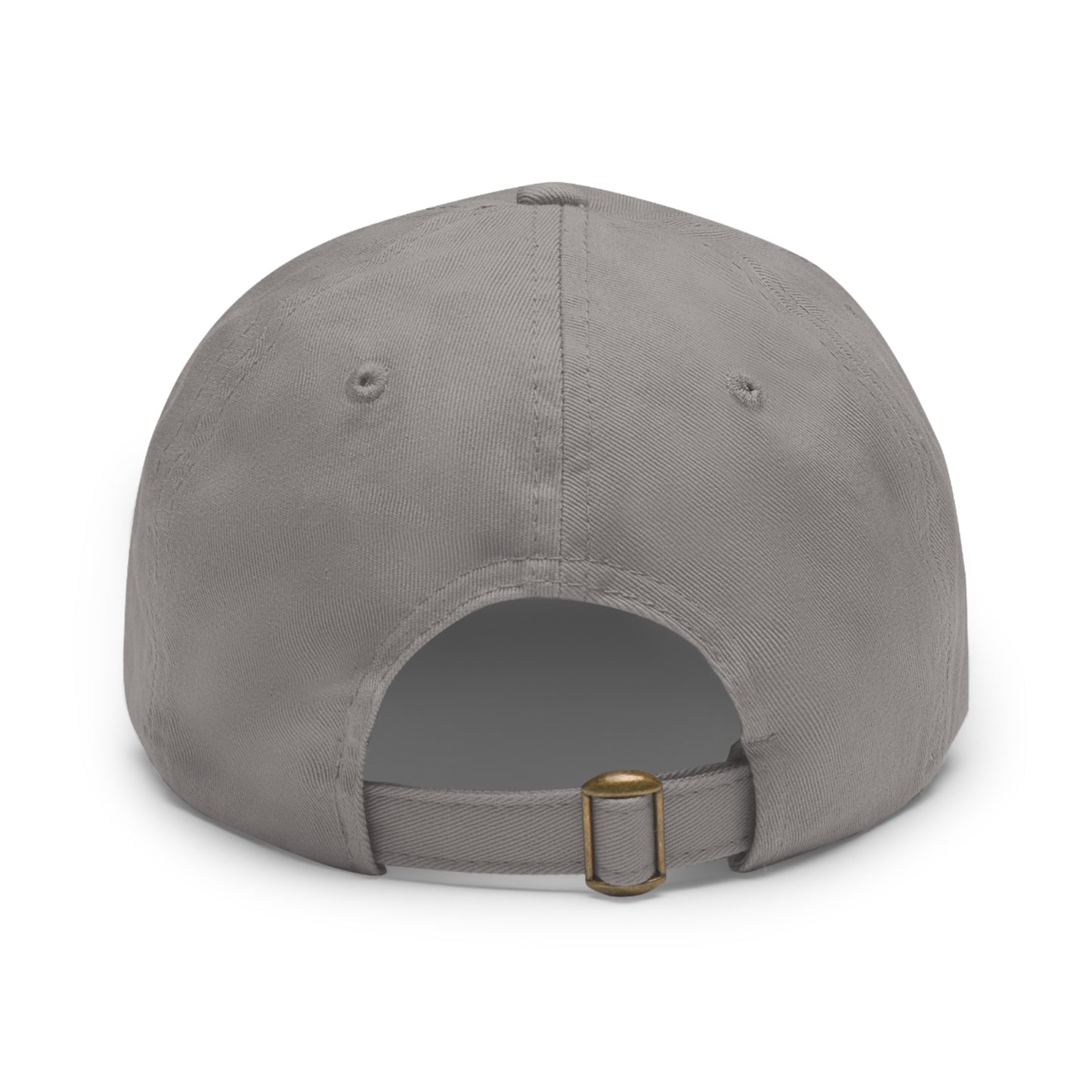 Custom Round Leather Patch Dad Hat for Casual Style