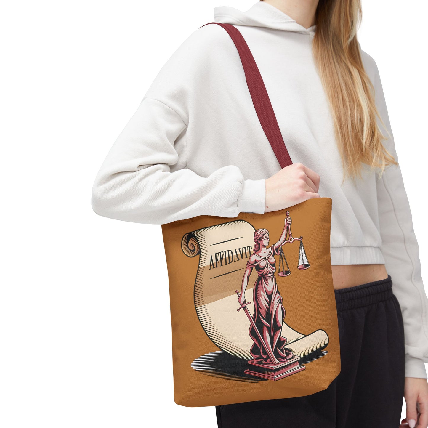 Justice Themed Tote Bag, Legal Tote, Scales of Justice Bag, Law Student Gift, Courtroom Accessory, Legal Professional Bag