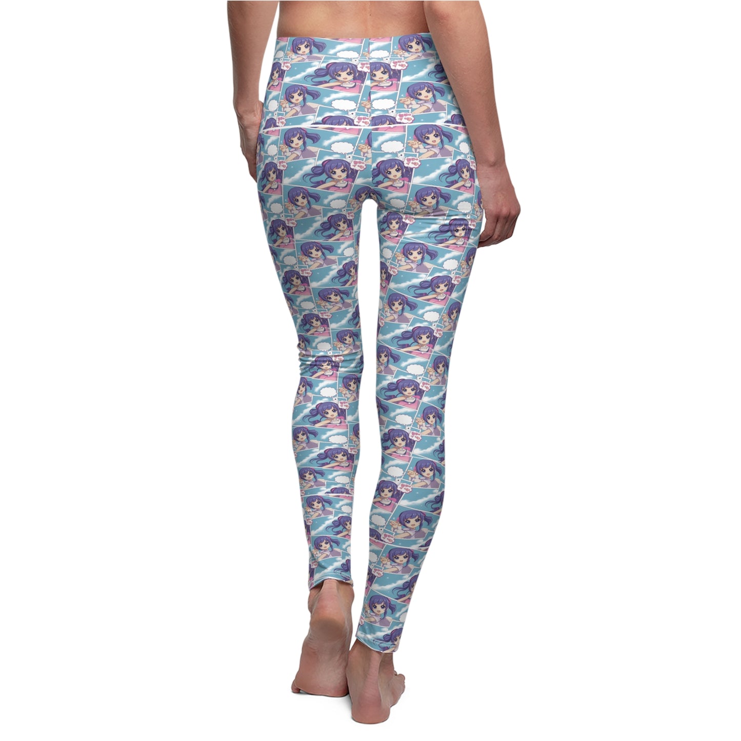 Vibrant Women's Casual Leggings with Whimsical Design