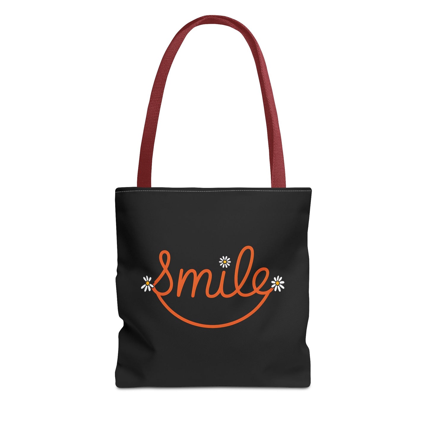 Smile Tote Bag - Cheerful Floral Design for Everyday Use