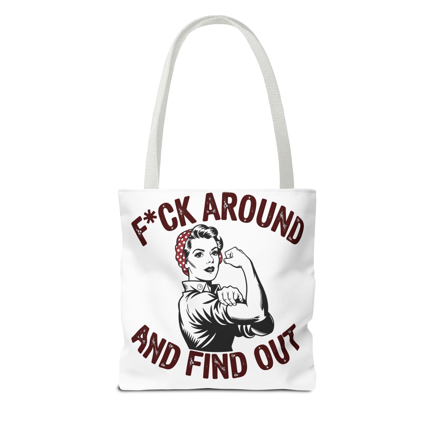 F*ck Around and Find Out Tote Bag, Motivational Tote, Feminist Bag, Statement Bag, Gift for Her, Everyday Carry