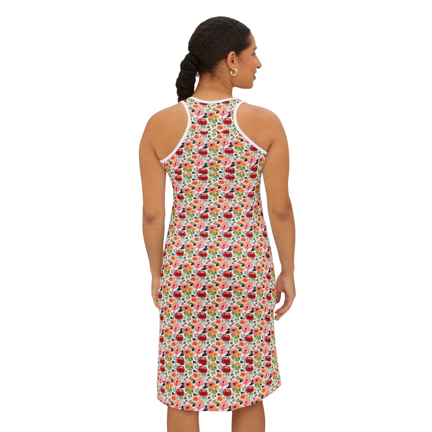 Floral Women's Racerback Dress - Perfect for Summer & Casual Outings