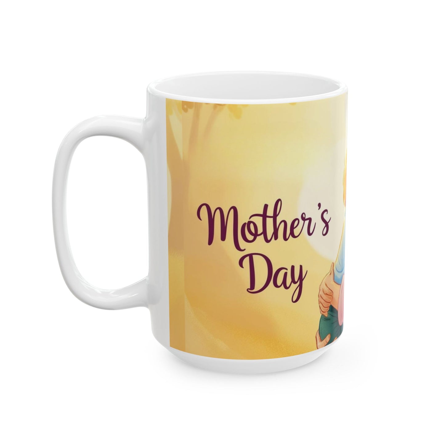 Heartwarming Mother's Day Ceramic Mug - Perfect Gift for Moms
