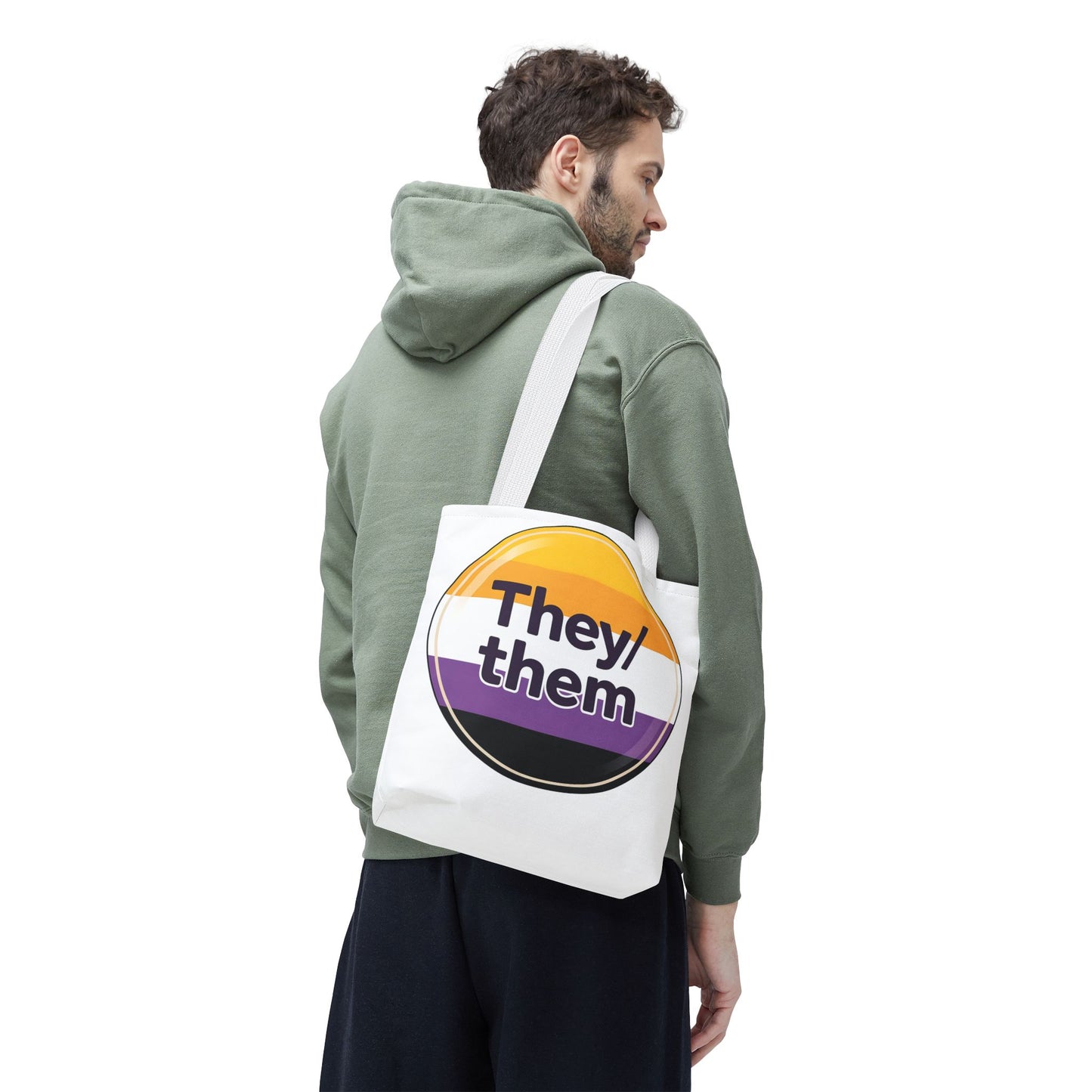 They/Them Pride Tote Bag - Inclusive Statement Accessory