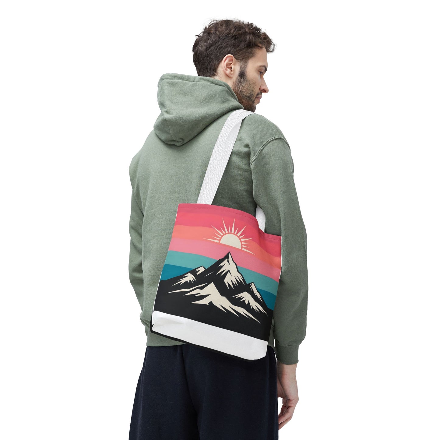 Mountain Sunrise Tote Bag - Stylish Eco-Friendly Carryall for Nature Lovers