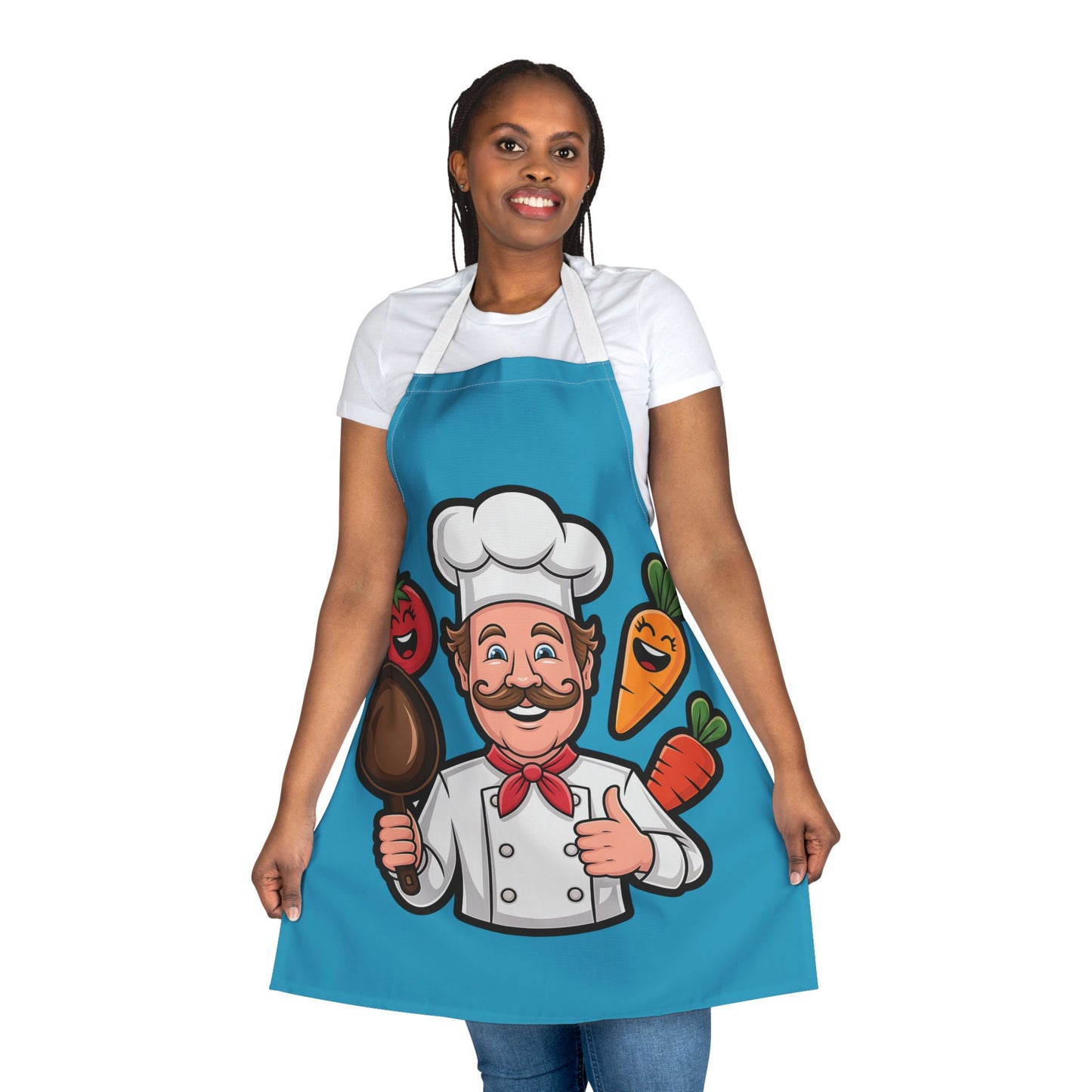 Playful Chef Apron with Colorful Straps | Fun Cooking Gift for Foodies, Home Cooks, Birthdays, Housewarming, Holidays