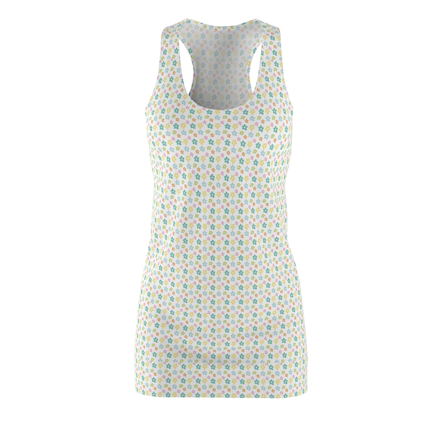 Floral Women's Racerback Dress - Perfect for Summer Outings and Beach Days