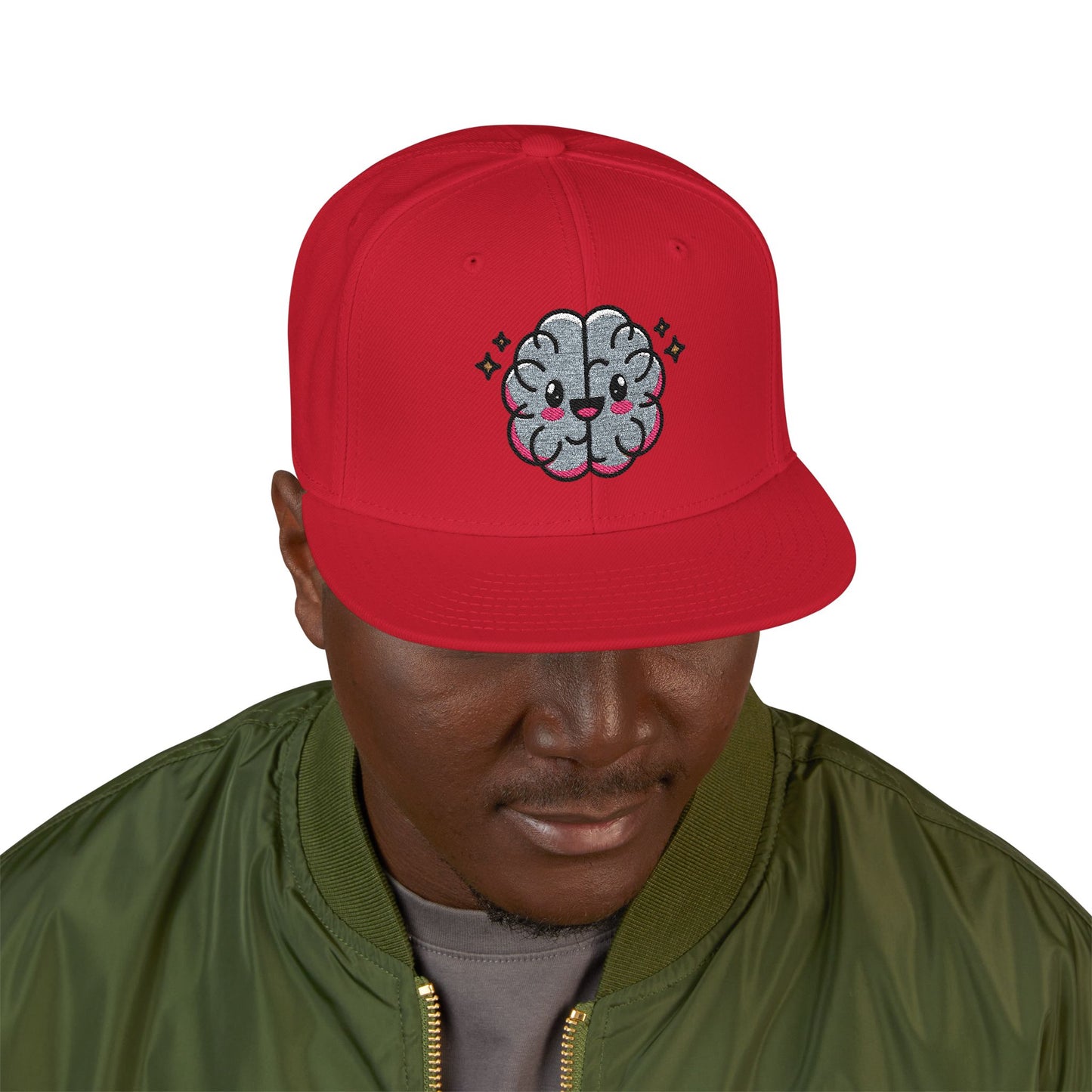 Glitter Floral Snapback Hat | Embroidered Cap for Trendy Style, Gift for Him/Her, Streetwear Accessory, Party Essential, Fashion Statement