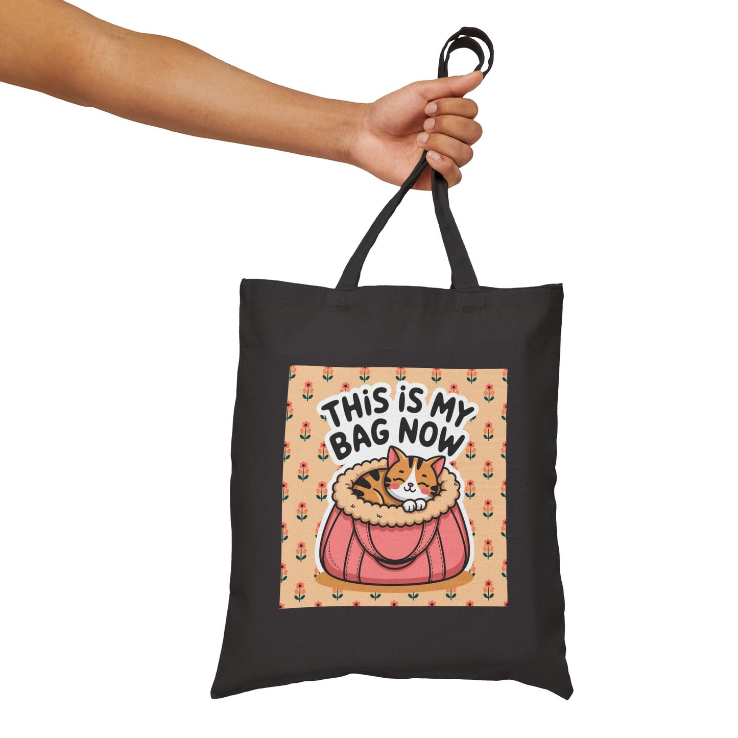 Cute Cat Tote Bag, Pet Lover Gift, Eco-Friendly Shopping Bag, Casual Everyday Use, Funny Gift for Cat Owners