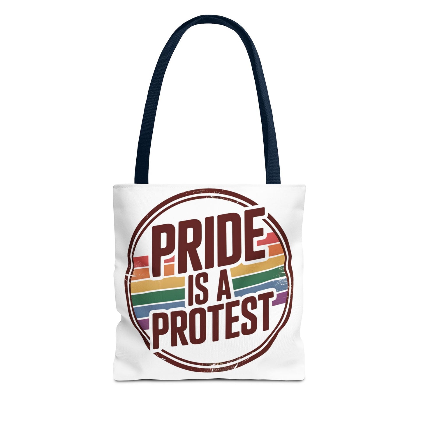 Pride Is A Protest Tote Bag - Eco-Friendly Carryall for LGBTQ+ Activism