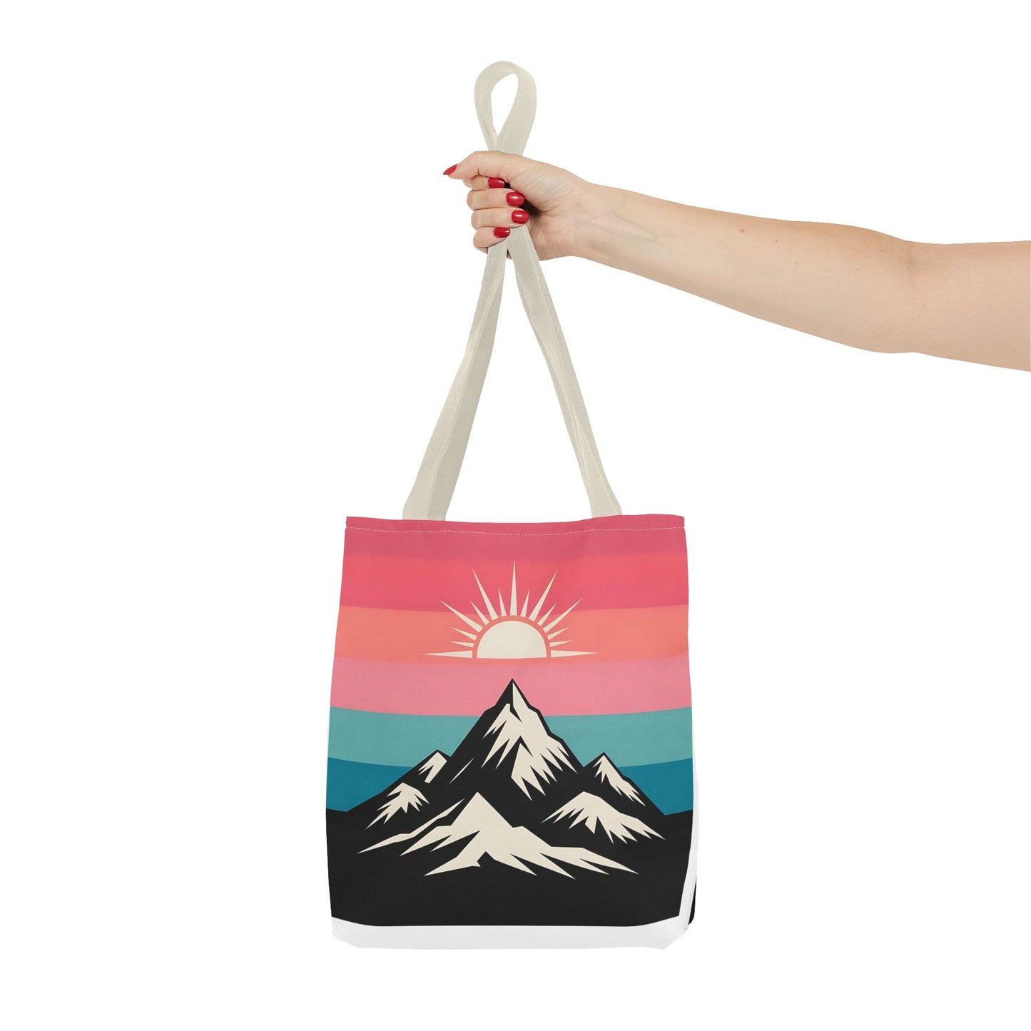 Mountain Sunrise Tote Bag - Stylish Eco-Friendly Carryall for Nature Lovers
