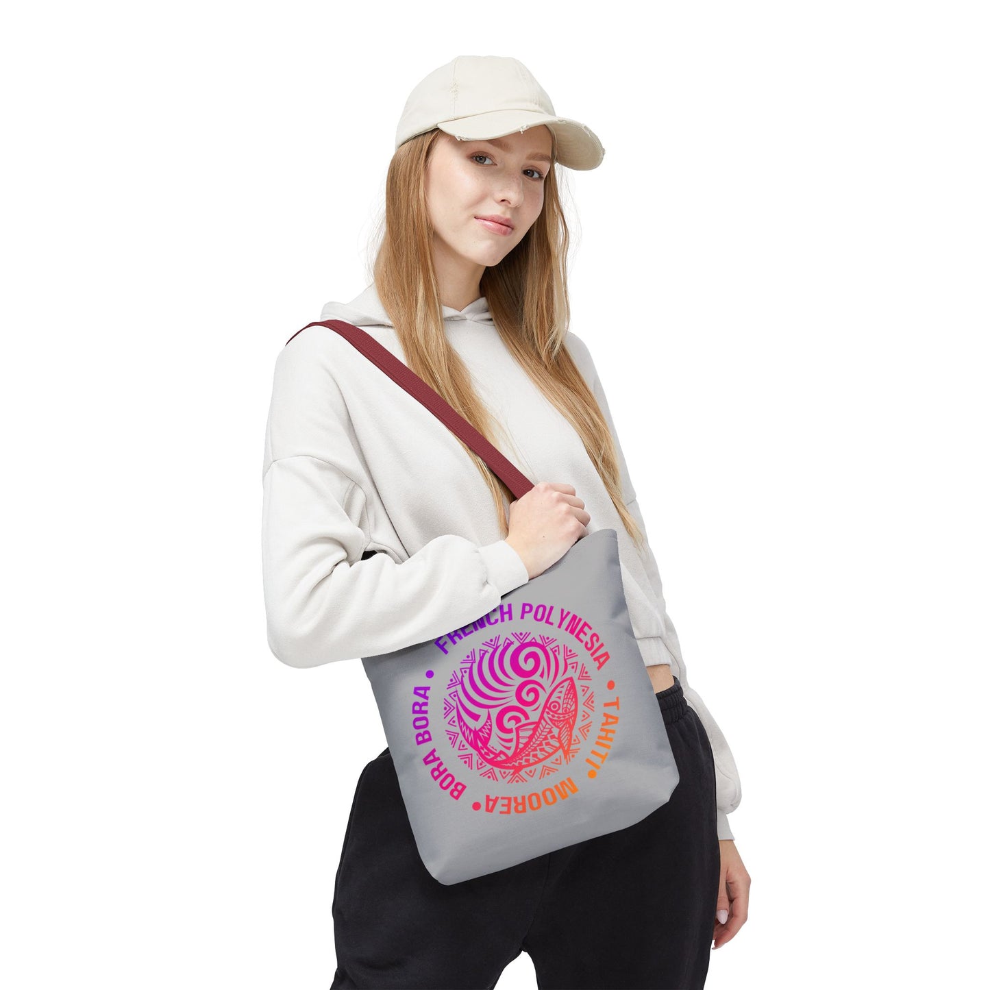Tote Bag featuring Polynesian Design - Beach Accessory, Eco-Friendly Gift, Travel Companion, Boho Chic, Summer Vibes