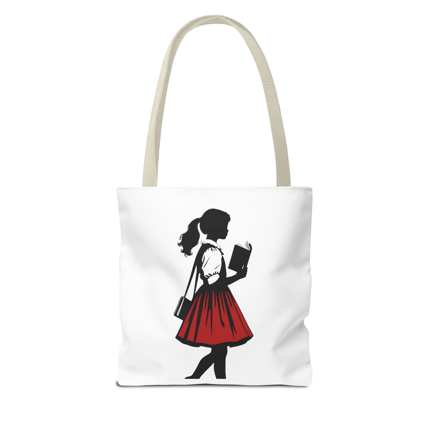 Chic Literary Tote Bag, Stylish Book Tote, Girly Eco-Friendly Bag, Feminine Reusable Shopper, Perfect Gift for Book Lovers