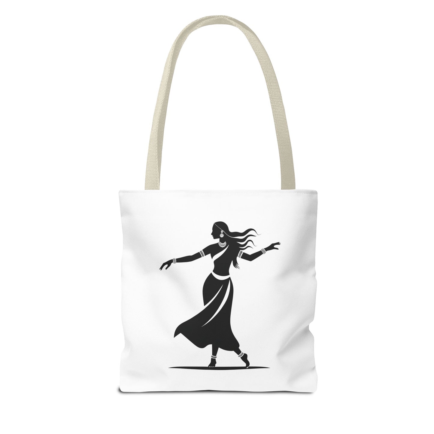 Elegant Dance Tote Bag, Black and White Art, Boho Style Bag, Gift for Dancers, Eco-Friendly Shopping Bag, Stylish Travel Accessory