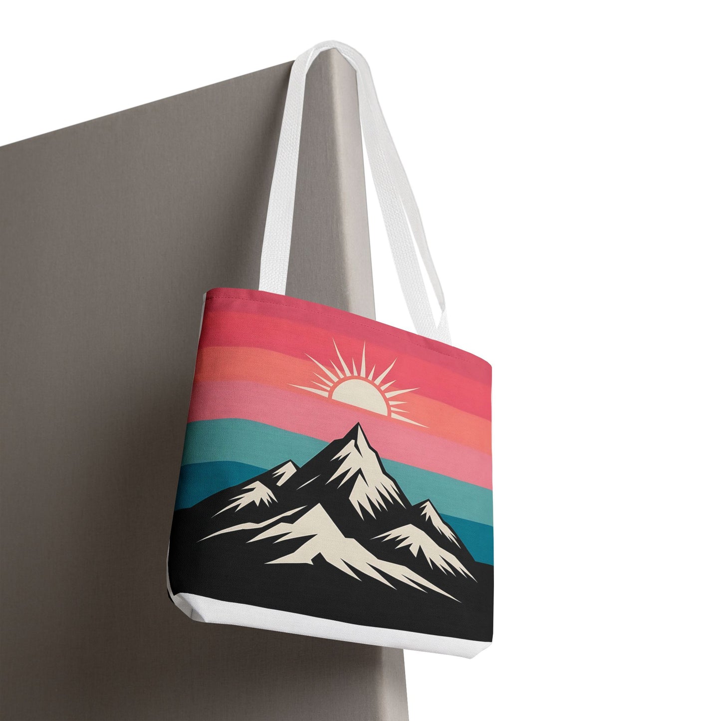 Mountain Sunrise Tote Bag - Stylish Eco-Friendly Carryall for Nature Lovers