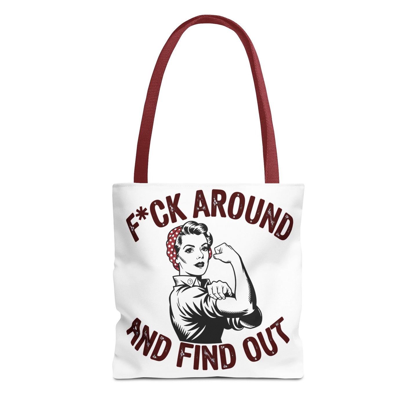 F*ck Around and Find Out Tote Bag, Motivational Tote, Feminist Bag, Statement Bag, Gift for Her, Everyday Carry