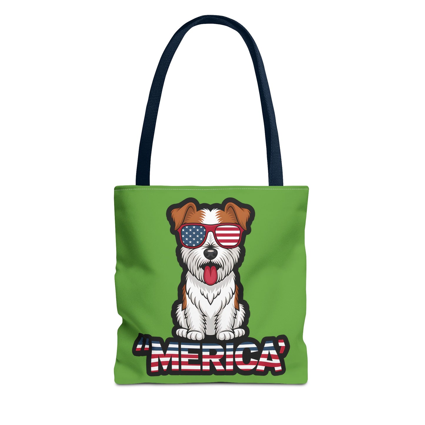 Patriotic Dog Tote Bag - Perfect for Dog Lovers, Fourth of July, Beach Trips, and Everyday Use, Cute Pet Lover Gift, AOP Design