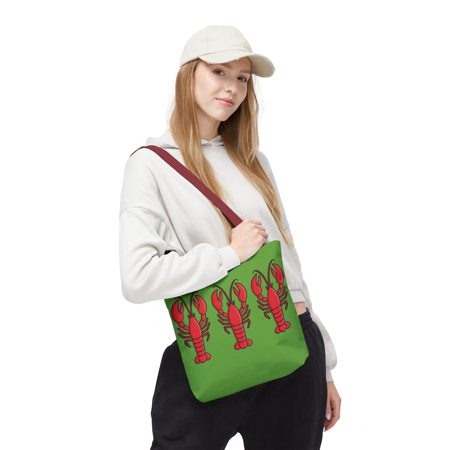 Lobster Print Tote Bag, Beach Bag, Summer Accessory, Gift for Seafood Lovers, Fun Shopping Tote, Lobster Lover Gift