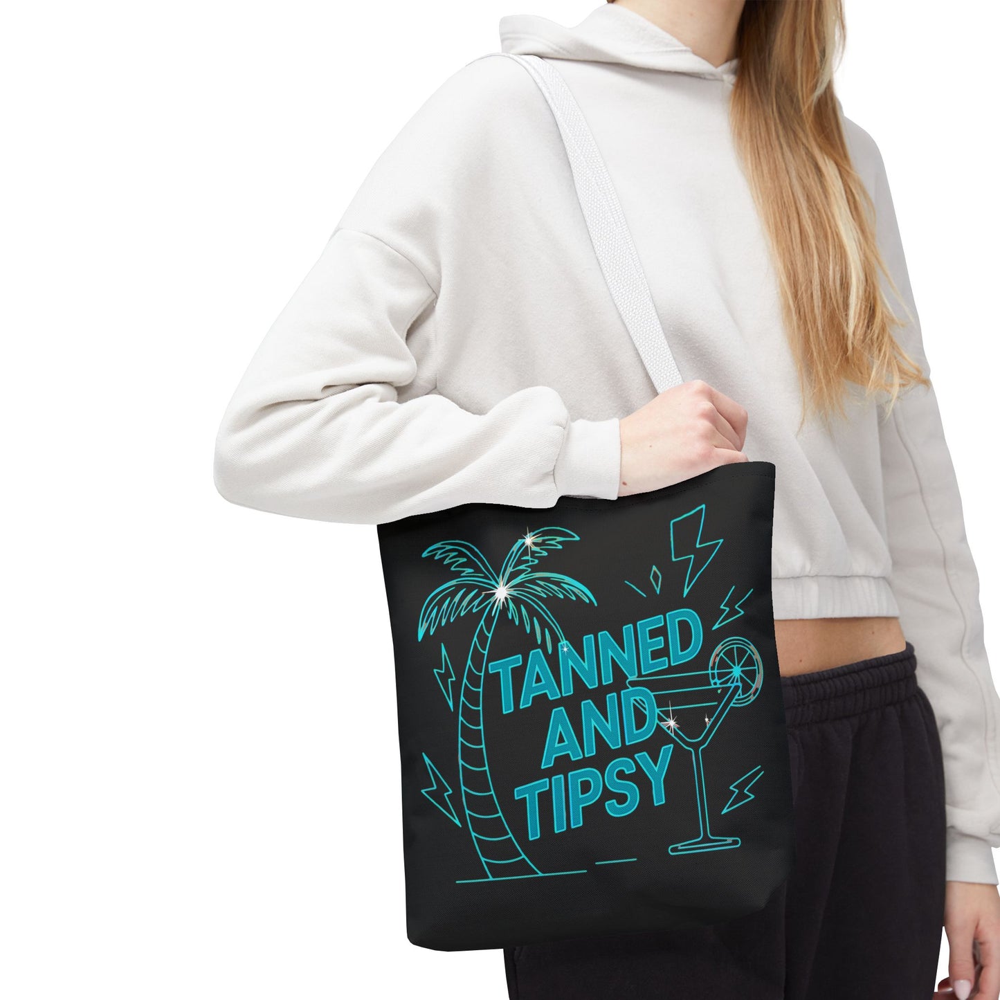 Tanned and Tipsy Tote Bag | Beach Bag, Summer Accessory, Travel Tote, Fun Gift, Poolside Essential