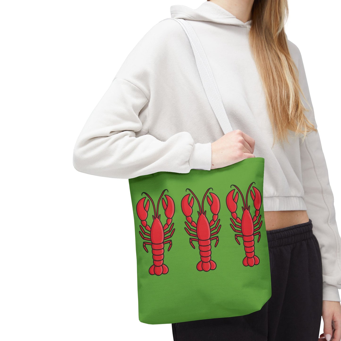 Lobster Print Tote Bag, Beach Bag, Summer Accessory, Gift for Seafood Lovers, Fun Shopping Tote, Lobster Lover Gift