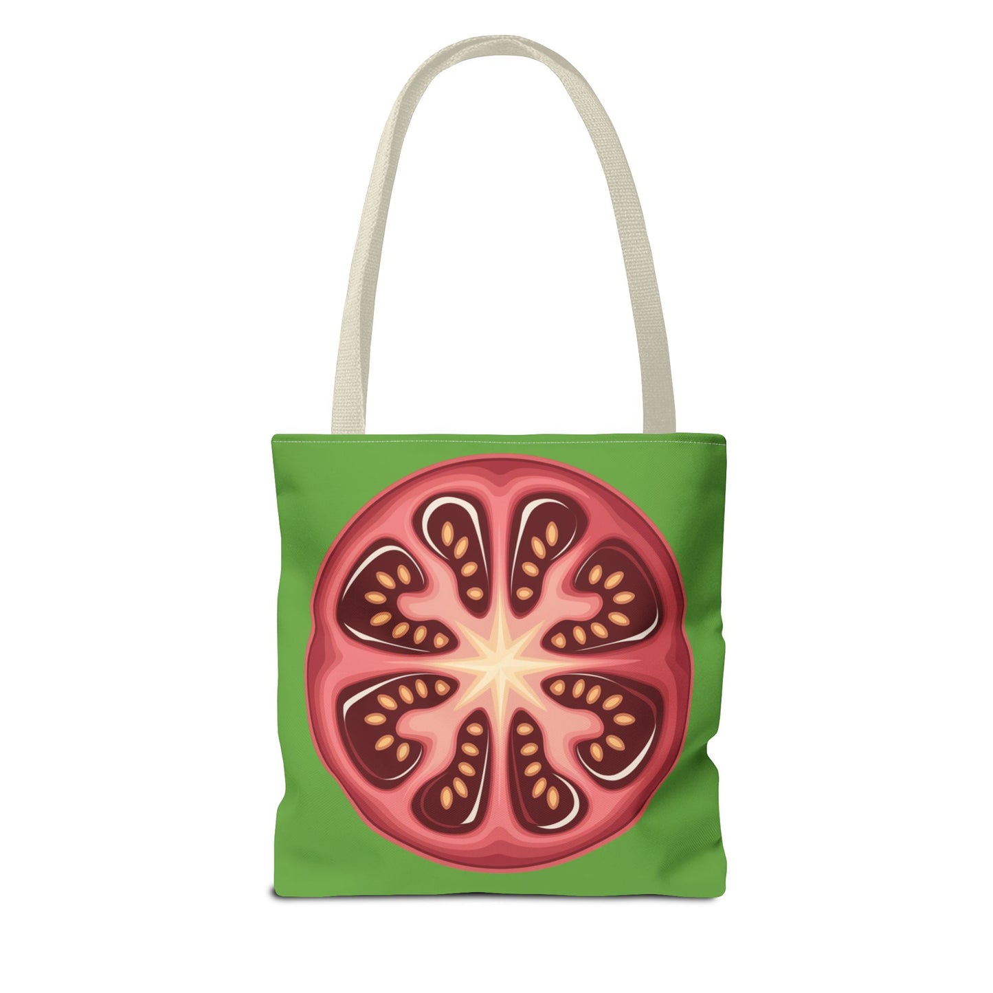 Vibrant Tomato Pattern Tote Bag - Grocery Bag, Reusable Shopping Bag, Eco-Friendly Tote, Farmhouse Decor, Gift for Gardeners