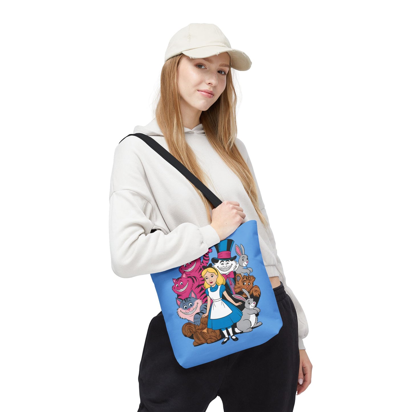 Charming Wonderland Tote Bag | Alice in Wonderland AOP | Fun Gift, Eco-Friendly, Movie Lover, Unique Accessory, Quirky Shopping Bag